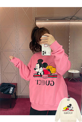 グッチ × DISNEYコピー   スウェット長袖 Tシャツ