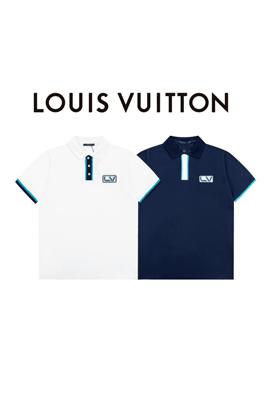 ヴィトン 半袖Tシャツ スーパーコピー  Louis Vuitton 刺繍バッジポロTシャツ