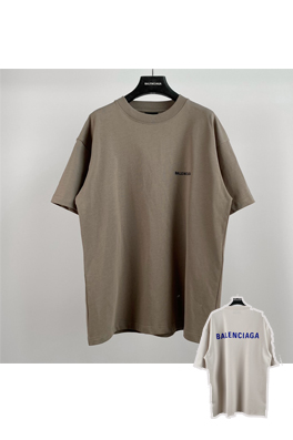 バレンシアガ 半袖Tシャツ  BALENCIAGA 前後にロゴプリントのTシャツ　男女兼用