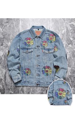 DENIM TEARSデニム ジャケットスワロフスキー·キュービックコラボ