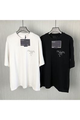 プラダ 立体 エンボッシング  半袖 Tシャツ