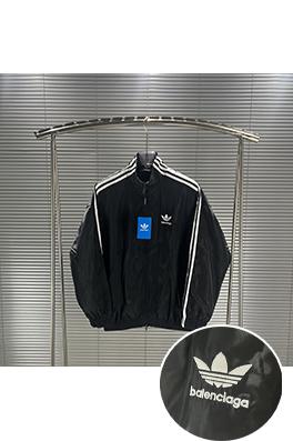 Balenciaga X Adidas アルファベットロゴジッパースウェットシャツ