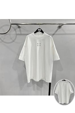 リックオウエンス  デザインロールアップ5分半袖ゆったりとした大きなサイズの半袖Tシャツ