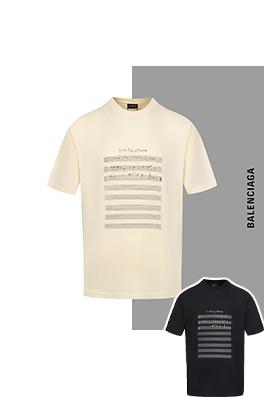 バレンシアガ  限定音楽音符クルーネック半袖Tシャツ