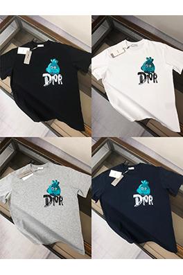 モンクレールコピー 立体ゴースト文字ロゴプリントカップルTシャツ