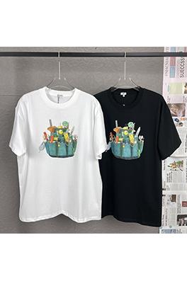 ロエベコピー  職人技天地展示会シリーズ工具皮袋半袖Tシャツ