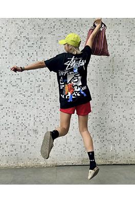 STUSSY X DAVIDコラボSS 24 CARSON DO YOUR THANG TEE女性柄Tシャツ