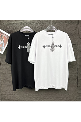 クロムハーツ  新しい馬蹄ロゴカップル半袖Tシャツ