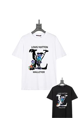 ルイヴィトンスーパーコピー  ファッションプリント半袖Tシャツ