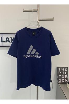 Balenciaga X Adidas  胸のクラシックロゴプリント半袖Tシャツ