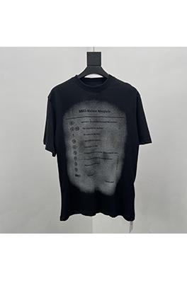 マルタンマルジェラ  前後ロゴ刺繍半袖Tシャツ