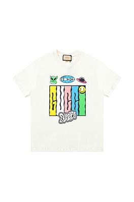 グッチコピー  新しいエイリアンUFOパターン半袖Tシャツ