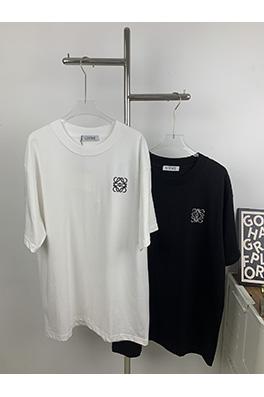 ロエベ  新しい小さなロゴの立体ロゴの半袖Tシャツ