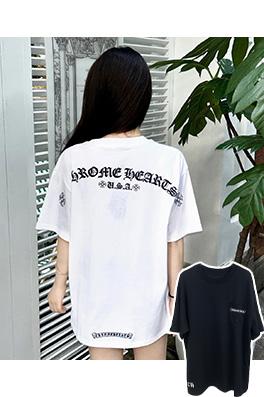 クロムハーツ  ポケット馬蹄アルファベットロゴ半袖Tシャツ