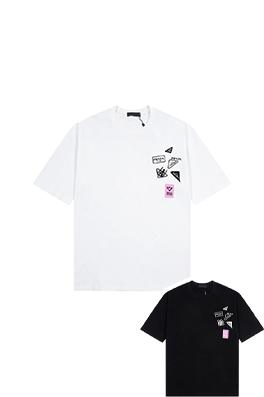 プラダ  プリントロゴクルーネック半袖Tシャツ