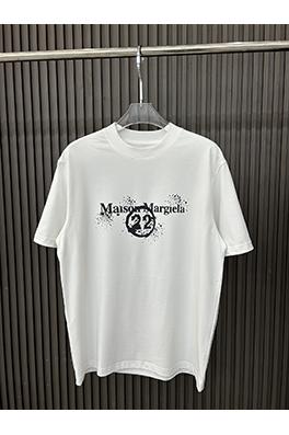 マルタンマルジェラスーパーコピー  アルファベットロゴ数字プリント柄半袖Tシャツ