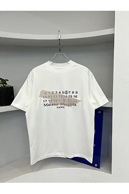 マルタンマルジェラコピー  マスキングテープデジタルプリントアルファベット柄半袖Tシャツ