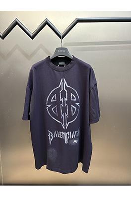 バレンシアガ  落書き古いBBファッション半袖Tシャツ