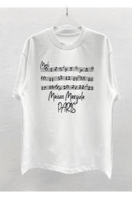 マルタンマルジェラ  ロゴアルファベットファッションクルーネック半袖Tシャツ