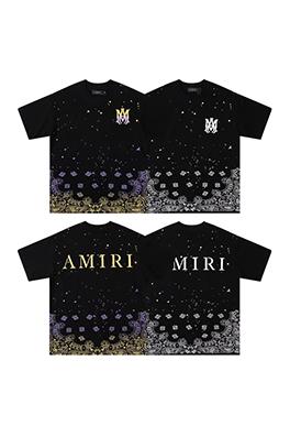 アミリ クラシックアルファベットカシューフラワー半袖Tシャツ