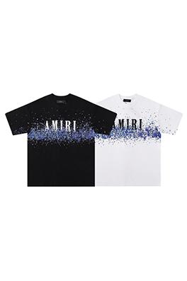 アミリ スタイリッシュな新しいロゴのラウンドネックTシャツ