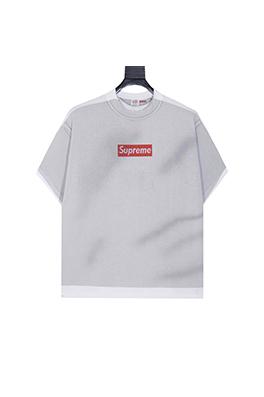 Supreme X Martin Margiela スーパーコピー  偽の2ピースブロックロゴ半袖Tシャツ