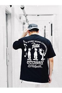 STUSSY X PATTAコラボSS24 TEEミュージシャンTシャツ