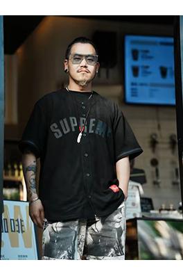 SUPREME SS24 ULTRASUEDE MESH BASEBALL JERSEYメッシュベースボールジャージ