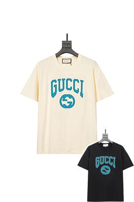 グッチコピー  コットンプリント柄半袖Tシャツ