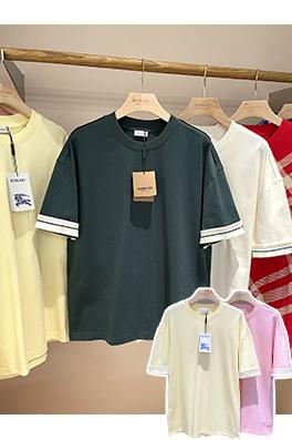 バーバリー 新しいプリントコットンTシャツ