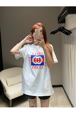 グッチスーパーコピー  フロント Gucci プリント半袖Tシャツ