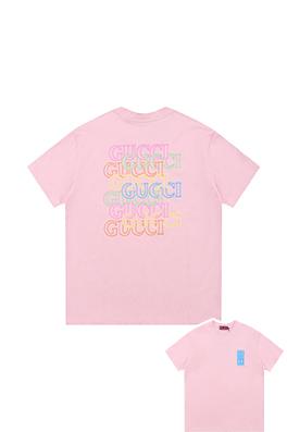 グッチコピー  プリントロゴラウンドネック半袖Tシャツ