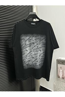 バレンシアガ  Balenciaga グラデーションロゴプリント半袖Tシャツ