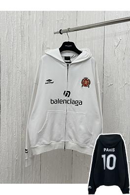 バレンシアガ PARIS SOCCER HOODIEミディアムサイズジッパーパーカー