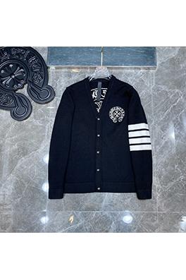 Chrome Hearts X Thom Browne コラボレーションビッグロゴクラシックカーディガン