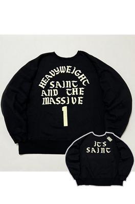 セント マイケル スウェットTシャツ   スーパーコピー SAINT Mxxxxxx CREW SWT/IT'S SAINT/BLK