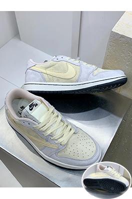 ナイキTravis Scott x Air Jordan AJ1 Low OG SP TSコラボバーブローカットスニーカー