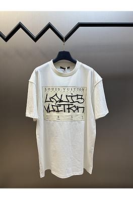 ルイヴィトンクラシックなクルーネック半袖Tシャツ