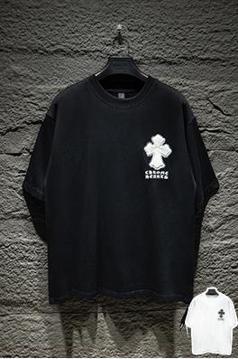 クロムハーツオーバーサイズのデザイン半袖Tシャツ