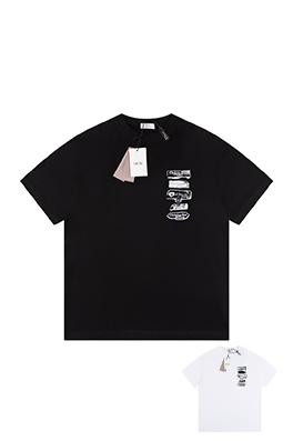 ディオールコピーアルファベット半袖Tシャツ