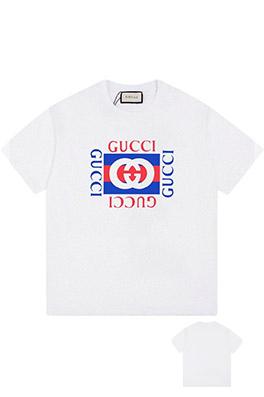 グッチクラシックなパッチワークのアルファベットプリント半袖Tシャツ
