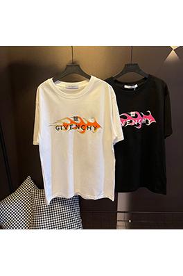 ジバンシイコピー炎のプリント半袖Tシャツ