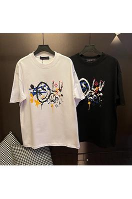 ルイヴィトンコピークルーネック半袖Tシャツ