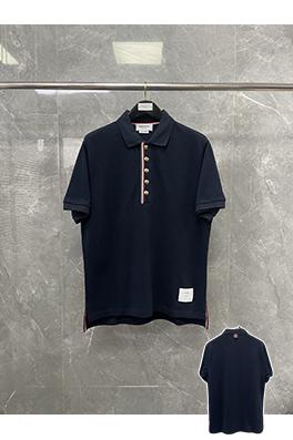 トムブラウンネットカラーのパールコットンポロTシャツ
