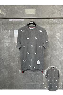 トムブラウンコピーニットクルーネック半袖Tシャツ