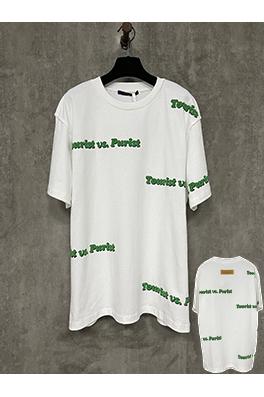 ルイヴィトンアルファベットロゴフォームプリント半袖Tシャツ
