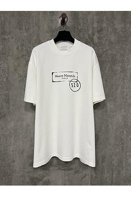 マルタンマルジェラスーパーコピープリントされた重い半袖Tシャツ
