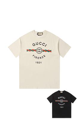 グッチコピーダブルGロゴプリント 半袖Tシャツ