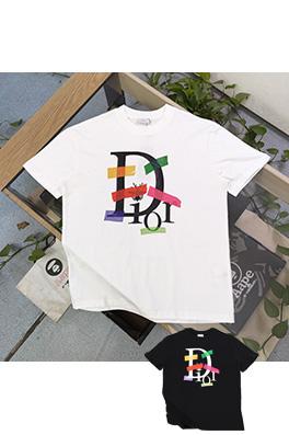 ディオールコピーホワイト テープ風ロゴプリント 半袖Tシャツ