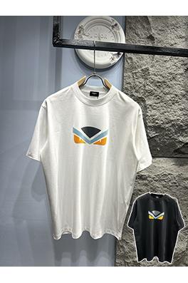 フェンディ 新作 小さなモンスター刺繍ロゴ 半袖Tシャツ